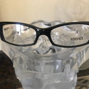 NWOT Versace Black face and White stem glasses
